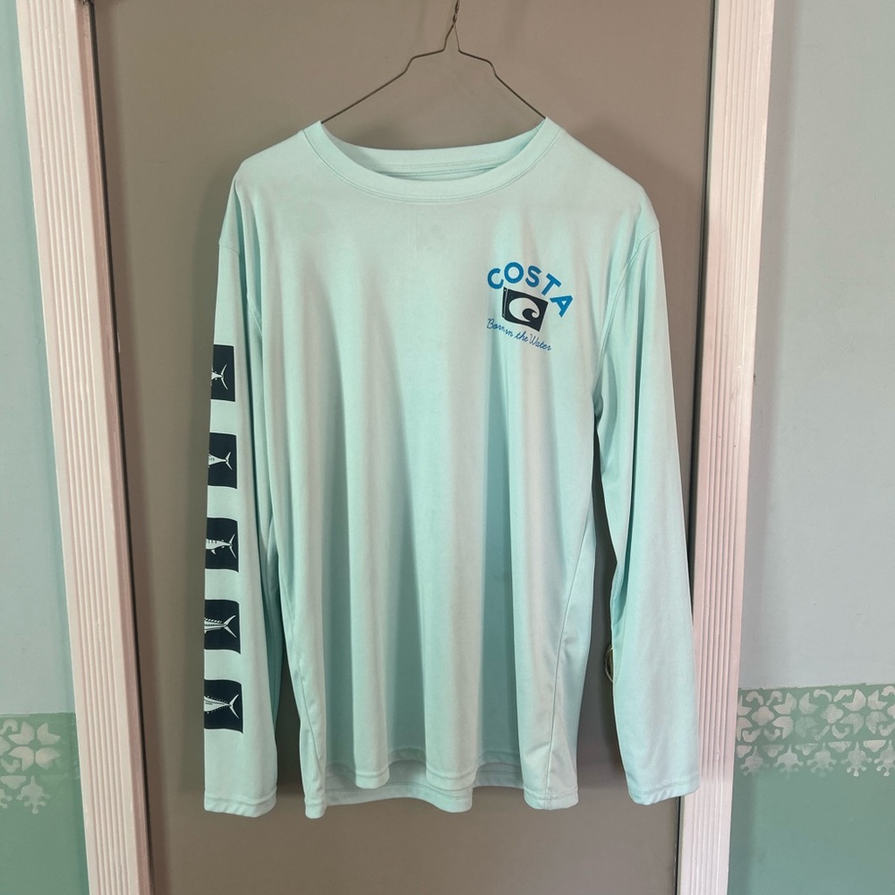Costa Mint Green Long Sleeve Shirt